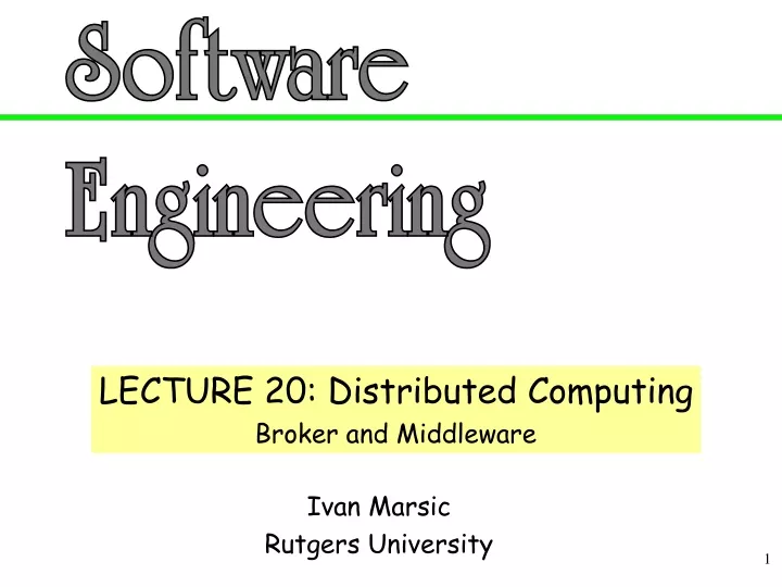 lecture 20 distributed computing broker