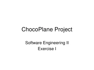 ChocoPlane Project
