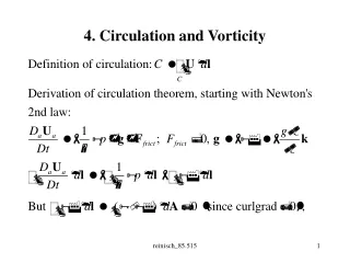 4. Circulation and Vorticity