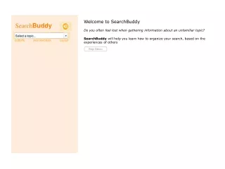 Welcome to SearchBuddy