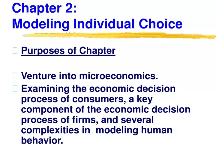 chapter 2 modeling individual choice