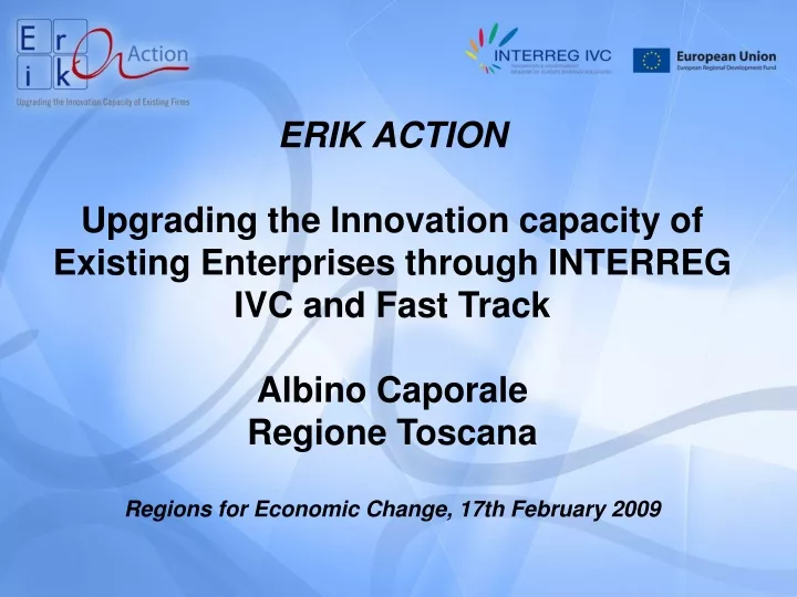erik action upgrading the innovation capacity