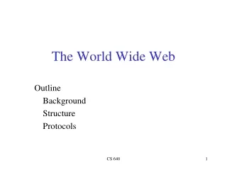 The World Wide Web