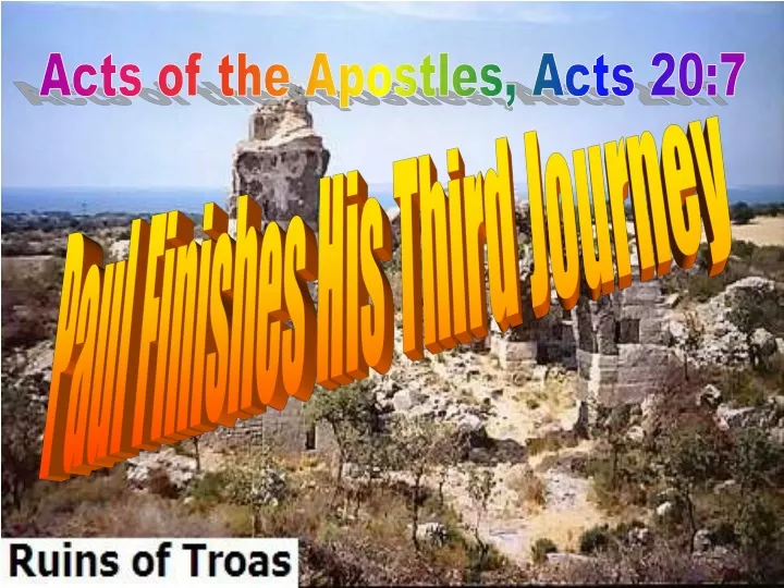 acts of the apostles acts 20 7