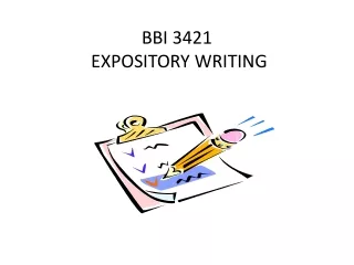 BBI 3421   EXPOSITORY WRITING