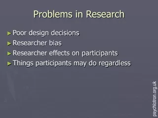 Problems in Research