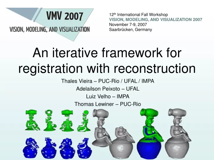 an iterative framework for registration with reconstruction