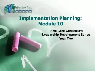 Implementation Planning: Module 10