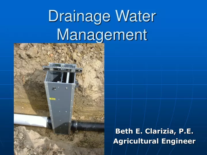 drainage water management