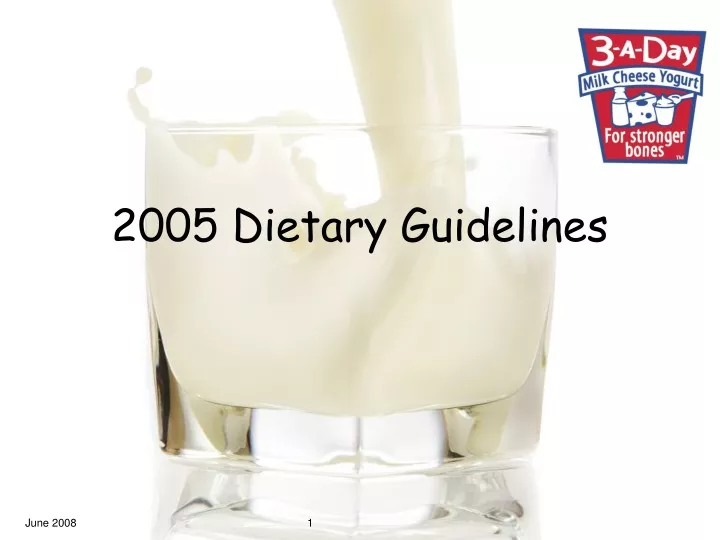 2005 dietary guidelines