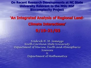 More Details climlab4as.ncsu Climate Modeling Laboratory NC State University