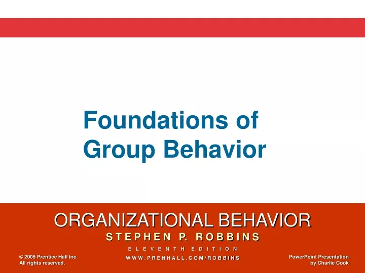foundations of group behavior