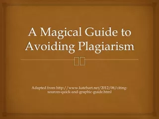 A Magical Guide to Avoiding Plagiarism