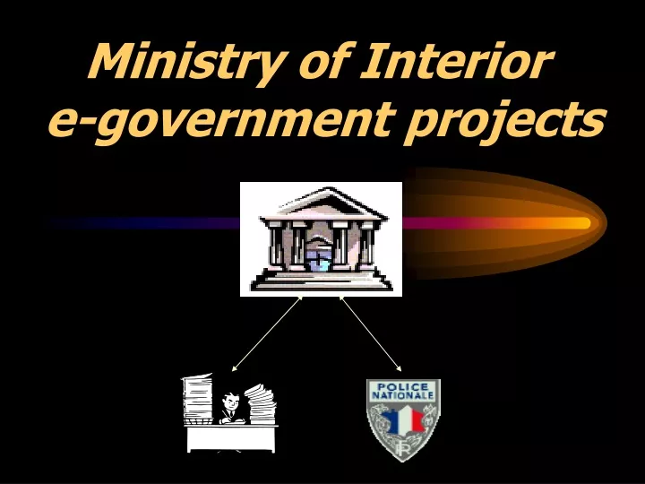 ministry of interior e government projects