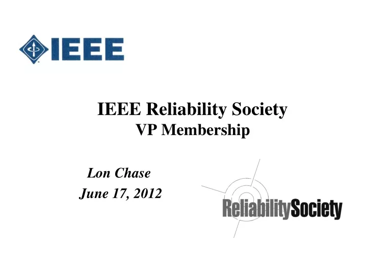 ieee reliability society vp membership