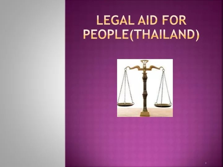 legal aid for people thailand