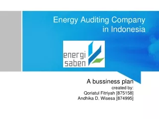 Energy Auditing Company in Indonesia