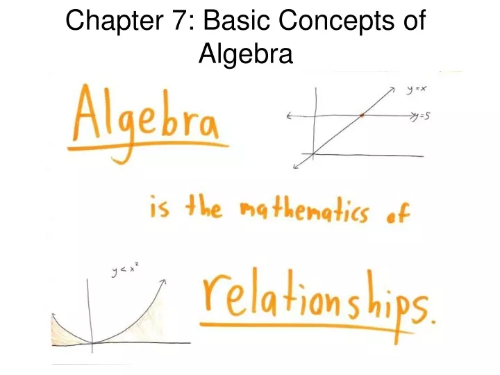 chapter 7 basic concepts of algebra