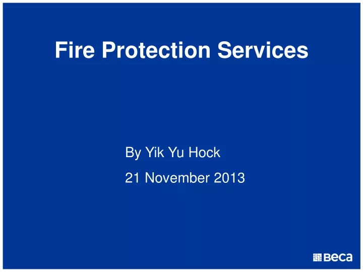 fire protection services