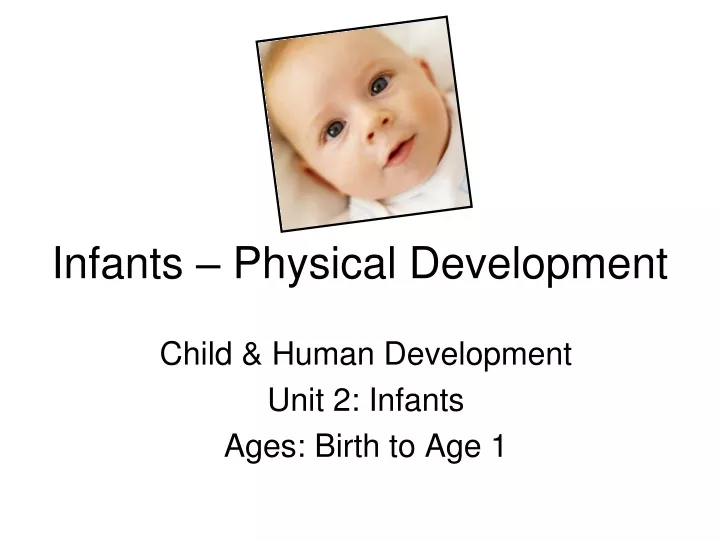 infants physical development