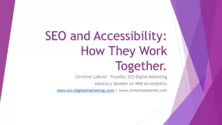 SEO and Accessibility: How They Work Together.