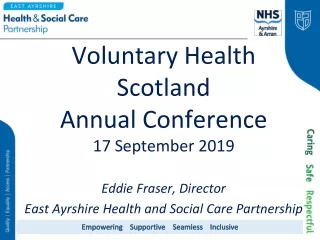 Voluntary Health Scotland  Annual Conference 17 September 2019