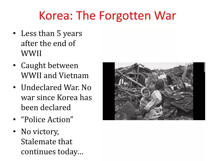 korea the forgotten war