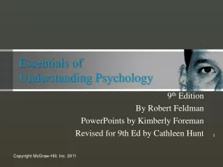 Essentials of  Understanding Psychology