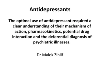 Antidepressants