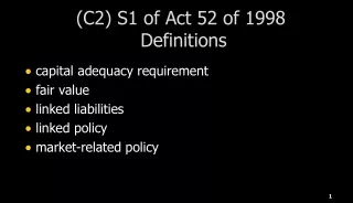 (C2) S1 of Act 52 of 1998  Definitions
