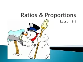 Ratios &amp; Proportions