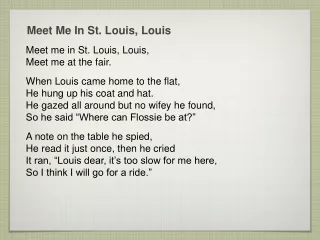Meet Me In St. Louis, Louis