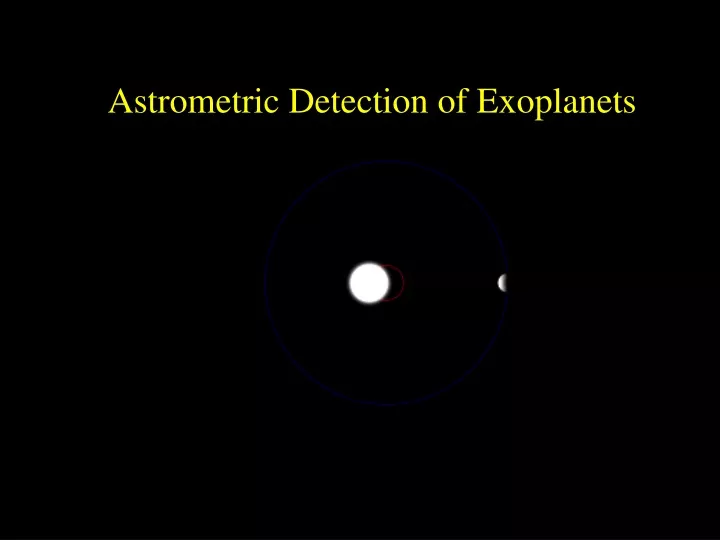 astrometric detection of exoplanets