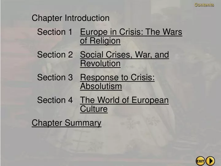 chapter introduction section 1 europe in crisis
