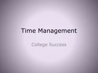 Time Management