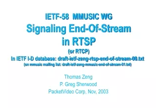 Signaling End-Of-Stream  in RTSP (or RTCP)