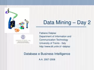 Data Mining – Day 2