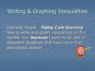 Writing &amp; Graphing Inequalities
