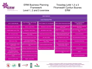ERW Business Planning Framework Level 1, 2 and 3 overview