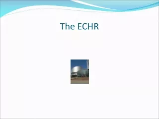 The ECHR