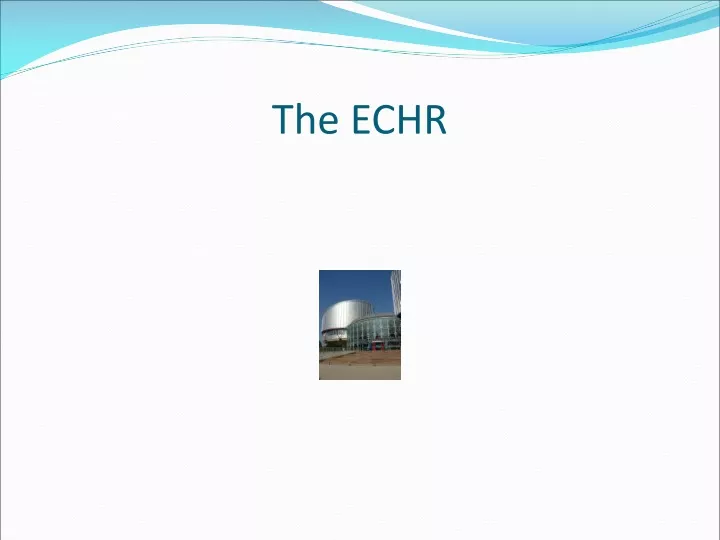 the echr