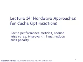 Adapted from  UCB CS252 S01, Revised by Zhao Zhang in IASTATE CPRE 585, 2004