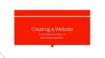 Creating a Website - slide 1