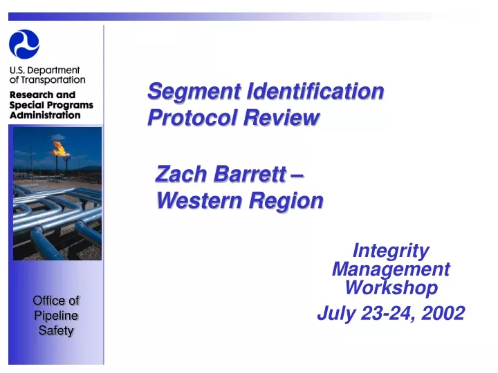 integrity management workshop july 23 24 2002