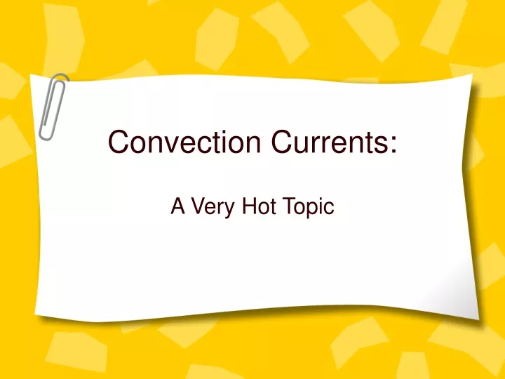 convection currents