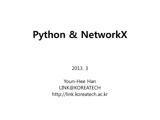 Python &amp; NetworkX
