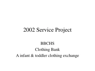 2002 Service Project