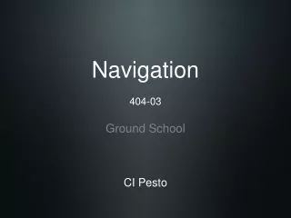 Navigation 404-03