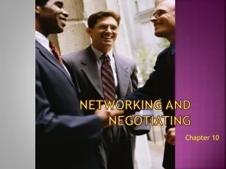 Networking and Negotiating