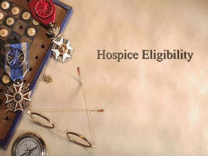 hospice eligibility